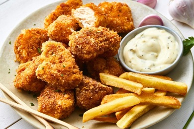 Nuggets con patatas