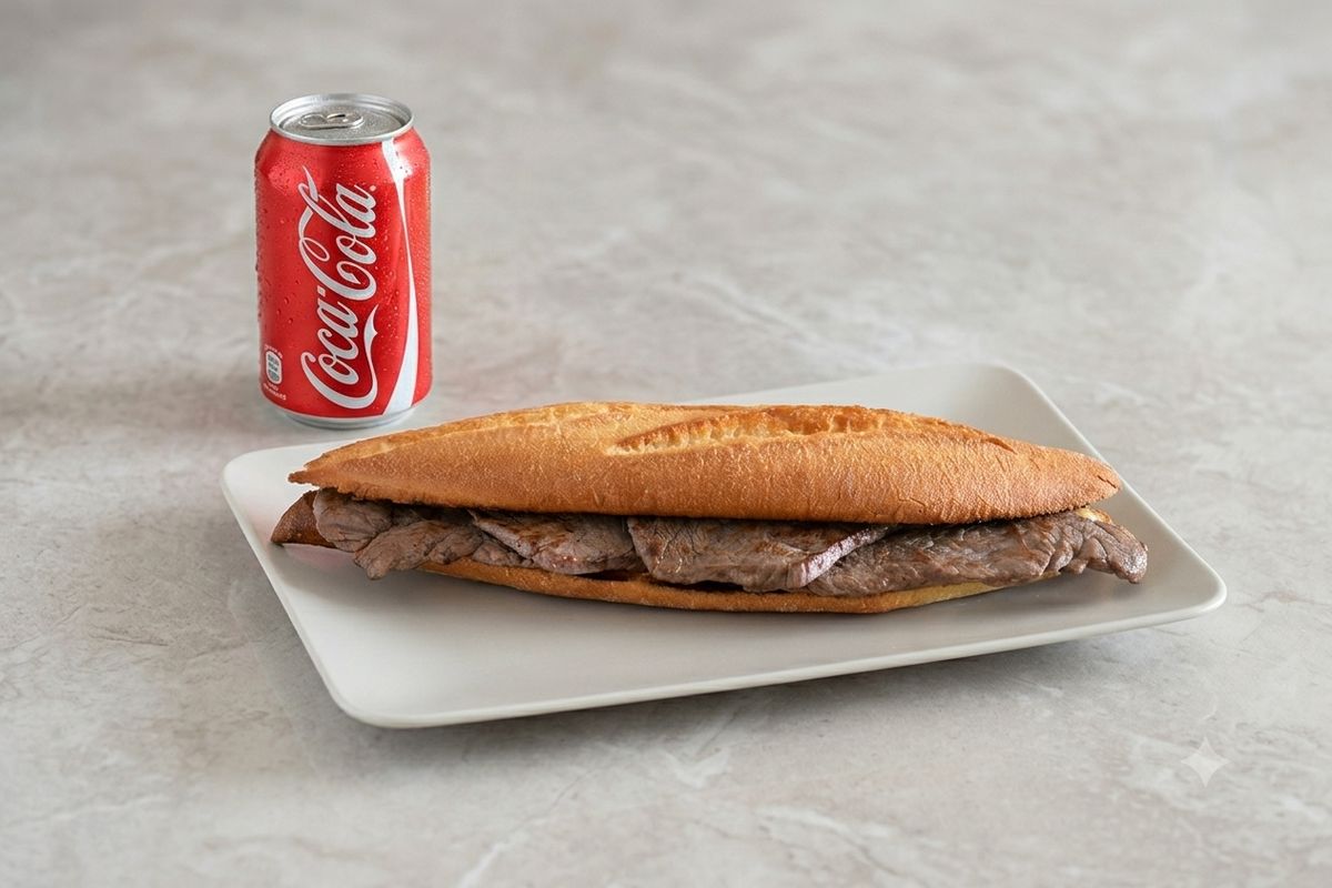 Bocadillo de ternera + bebida