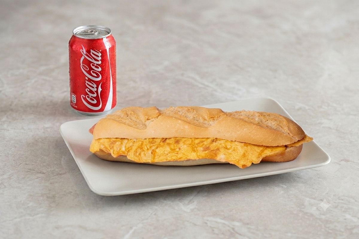 Bocadillo de tortilla francesa